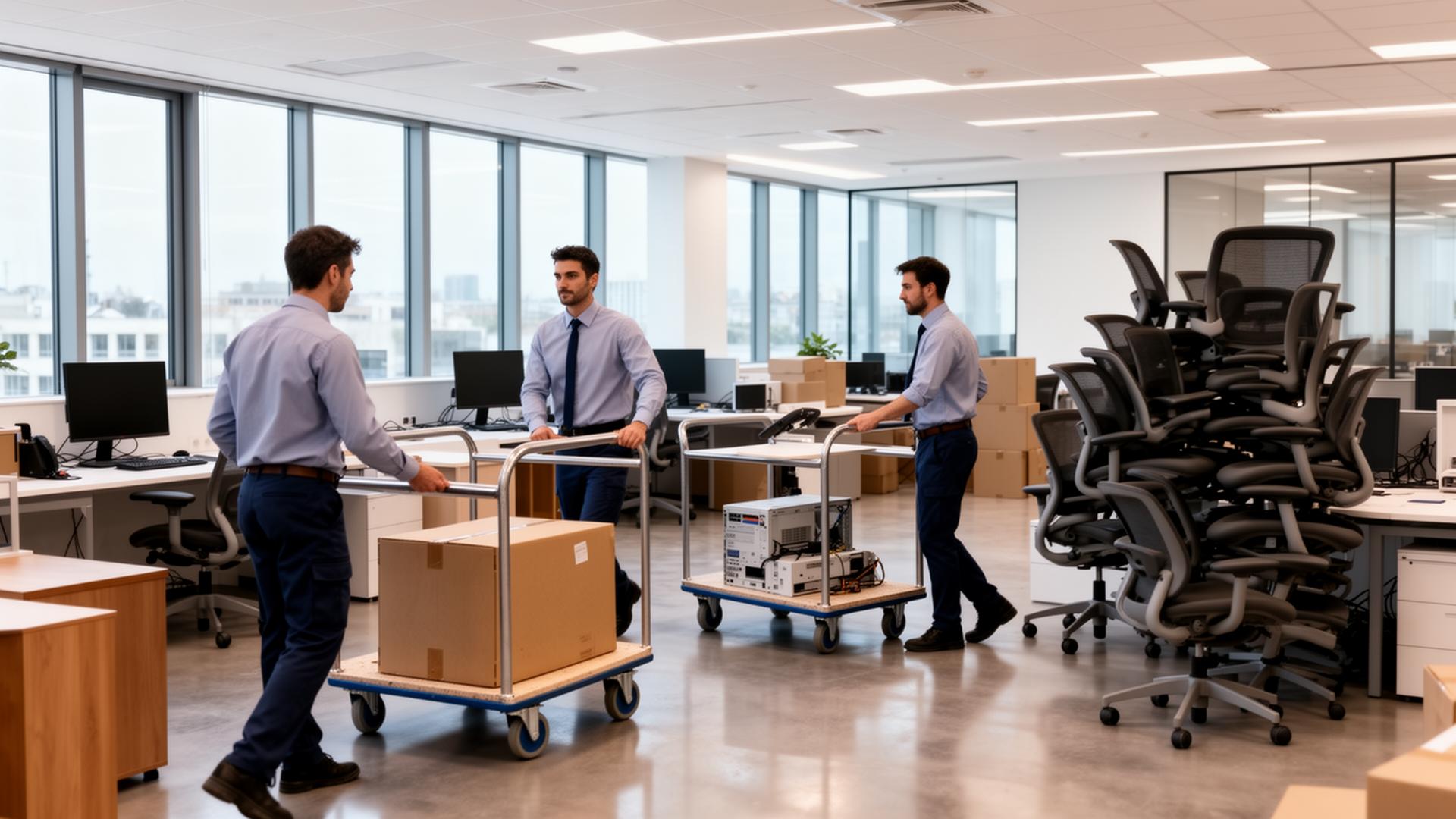 Transfert d'entreprise AZ Mobilité — déménagement de bureaux et matériel informatique en Île-de-France
